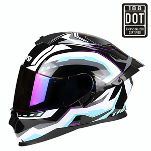 <span class=keywords><strong>Casco</strong></span> de Motocicleta Integral con Doble Visera, Certificado ECE/DOT, Cómodo, de ABS, para Carreras - Product Image 6
