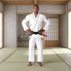Kimono de Jiu-Jitsu Brésilien (BJJ) 100% Coton 480g Respirant Imprimé par Transfert Thermique avec Logo Avant et Détection par Aiguille - Product Image 3