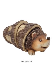 Decorazione Natalizia da <span class=keywords><strong>Giardino</strong></span> a Forma di <span class=keywords><strong>Riccio</strong></span> in Resina, Scultura Animale Realistica Dipinta a Mano, Ornamento Venduto Direttamente dalla Fabbrica - Product Image 4