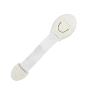 Child Safety Locks Baby Safety Cabinet Webbing Locks Proofing <b>Kitchen</b> System with Strong Adhesive Tape Cabinet Locks - Product Image 3