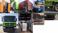 Новый тяжелый газовый самосвал BeiBen Euro 3, 8x4, грузоподъемность >50 т, объем 15370 л, для строительства и горнодобывающей промышленности
