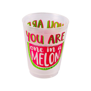Gobelets d'<span class=keywords><strong>anniversaire</strong></span> en plastique givré personnalisés 16oz. Tasse de givre tasses incassables colorées - Product Image 6