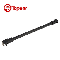 Barre de séparation de salle de douche en acier inoxydable, barre de Support fixe de porte en verre
