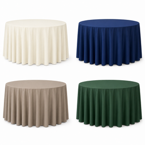 Bulk Supply Scuba <b>Tablecloth</b> Smooth Drape <b>Tablecloths</b> For Events Banquet Hall Wedding Rental - Product Image 1