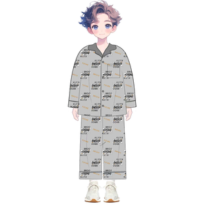 Ensembles de pyjamas pour garçons et filles en coton 100% imprimés sur mesure haut de gamme, à manches courtes et longues, écologiques et respirants pour enfants - Product Image 6