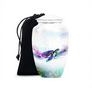 Urna de amor eterno con tortuga: una urna de cremación perfecta para papá, urna grande para adultos para cenizas humanas con bolsa de terciopelo gratis - Product Image 1