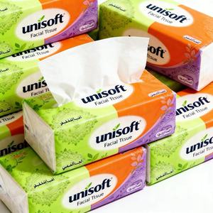 Mouchoirs <span class=keywords><strong>en</strong></span> papier de marque UNISOFT, design d'emballage coloré, 4 plis, <span class=keywords><strong>en</strong></span> pâte de bois vierge, paquet souple, pour la maison et l'hôtel - Product Image 3