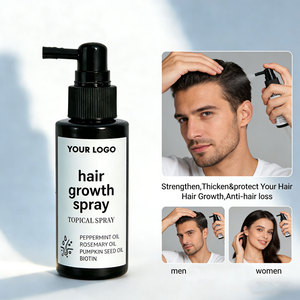 Yeni Trend Biyotin ve Kafein Saç Uzatma Spreyi Organik Biberiye Yağı Saç Çıkarma Serumu İnceltilmiş Saçları Onarmak İçin - Product Image 3
