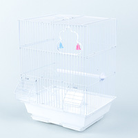 Vente en gros d'usine, cage à oiseaux ronde en fer de haute qualité, luxueuse, pour perroquets et canaris