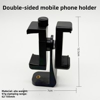 Support de téléphone portable double à clipser, rotatif pour prise de vue horizontale et verticale, compatible iPhone 17 16 15 Samsung