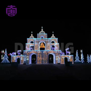 Creative LED Castle <b>Light</b> Structure for Commercial Outdoor Landscape Projects and Seasonal Holiday Events - Product Image 6