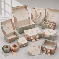 Boîte d'expédition en papier personnalisée OEM ODM, carton d'expédition ondulé durable avec logo pour l'emballage de cosmétiques et de produits promotionnels pour petites entreprises