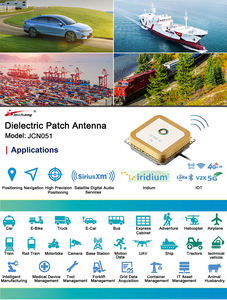 Antenne patch active GNSS en céramique pour véhicule, polarisation RHCP, pôle normal, mini GPS, JCN528, 12*12 mm - Product Image 4