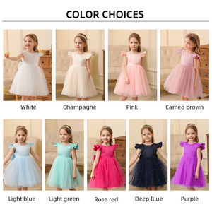 Robe de bal longue en mousseline de soie pour filles, style princesse, personnalisée, vente en gros, nouvelle collection été 2026, design professionnel, usine pour enfants - Product Image 6