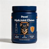 Pevet Hip & Joint Soft Chews untuk Anjing dengan Glukosamin MSM & Kondroitin - Formula yang Dapat Disesuaikan OEM Private Label