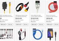 Cable JLR 3 en 1, Lector de Códigos OBD2, Cable Escáner para USB de 12V con Herramientas de Diagnóstico Volvo VIDA y Toyota TIS