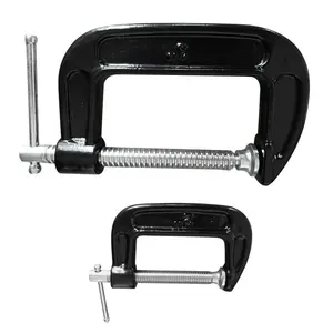 Ağır kalın C tipi kelepçe siyah ahşap çalışma G kelepçeleri hızlı Metal güçlü kelepçe 2 3 4 5 6 8 10 12 inç - Product Image 4