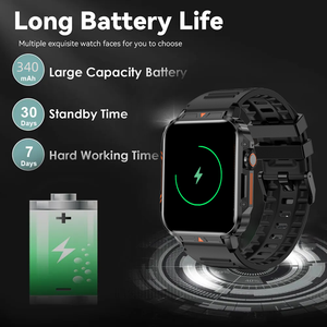 SENBONO L81 Smartwatch Sportivo da Esterno IP67 Impermeabile con Display OLED 1.95\", Batteria a Lunga Durata, Fitness Tracker, Chiamate Bluetooth, per Uomo, Compatibile con iOS e Android - Product Image 4