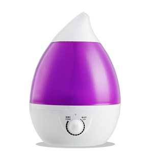 Difusor de Aromaterapia de 2L con Forma de Gota de Agua, Humidificador Ultrasónico de Vapor Frío con Luz Nocturna de 7 Colores - Product Image 4