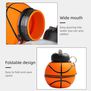 Botellas De Silicona Child 1000Ml Foldable <b>Sports</b> Series Portable Silicon Direct <b>Drinking</b> Cute Kids Water Bottle - Product Image 6