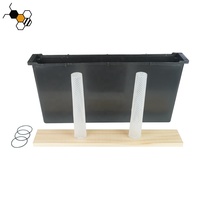 Nouvelle mangeoire à cadre de ruche en bois 6.5L avec capacité de 1 gallon et mangeoire à cadre d'abeille en échelle pour ruches d'abeilles