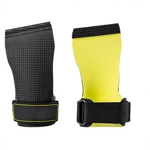 Unisex Neoprene Wrist Wrap Gloves Adjustable Buckle Gym Fitness Training Support <b>Brace</b> Yellow Black Multicolor - Product Image 4