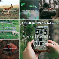Caméra de surveillance de la faune avec suivi GPS par satellite, 32MP, flash IR à lumière blanche et IP68 pour une surveillance vidéo 4K 24h/24 et 7j/7