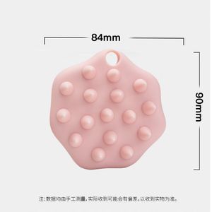 Cepillo de Silicona Zenidoo con Diseño de Hoja de Loto, Peine Ovalado Moderno para Masaje del Cuero Cabelludo, Cepillos y Esponjas para Baño en Seco y Húmedo - Product Image 3