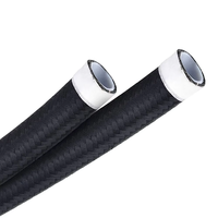 Kit de raccords de conduite de carburant en nylon tressé en acier inoxydable PTFE noir An6 An8 An10 E85, assemblage et installation personnalisés