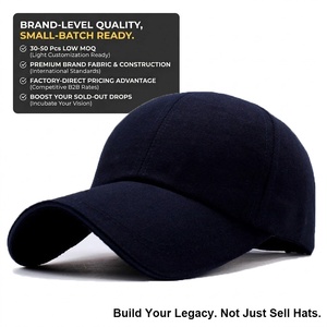หมวกแก๊ปทรง Dad Hat คุณภาพสูงแบบ OEM สั่งทำได้ 6 แผง ปักโลโก้แบบนูน 3 มิติ ปรับขนาดได้ด้วย Snap Back ผ้า Oxford สไตล์สปอร์ต สองสี วินเทจ - Product Image 1