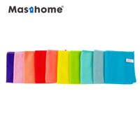 Échantillon Gratuit - Lot de 10 Chiffons Microfibres Multicolores 70/30 pour Nettoyage et Polissage de Vaisselle