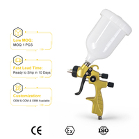 Pistolet de pulvérisation HVLP L200 avec embout en acier inoxydable pour peinture automobile haut de gamme et atelier de retouche automobile professionnel