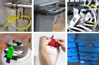 Etiqueta de Sello RFID Reutilizable Adhesiva a Prueba de Agua SUNlan, ISO18000-6C UHF, Mini Etiqueta de Sello de Plástico RFID, Etiquetas de Cable de Varios Tamaños, NFC