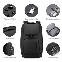 Mochila Impermeable Kingsons para Negocios, Bolsa de Viaje para Portátil con Múltiples Bolsillos y Compartimento Digital para Oficina