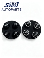 Capuchons de valve de pneu de voiture pour Mini Cooper, en aluminium, anti-poussière, 2 styles de logo, noir et argent, pièces de décoration extérieure automobile
