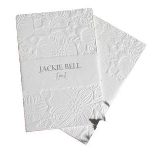 Tarjeta de Invitación de Boda de Papel Recubierto con Relieve, Moderna y de Lujo, con Logotipo Personalizado, Tarjeta de Visita Ecológica con Corte Troquelado - Product Image 1