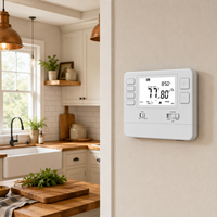 Termostato Digital Programable LCD de 24V, 1 Calor y 1 Frío, Controlador de Temperatura Ambiente para Aire Acondicionado HVAC, Gran Venta