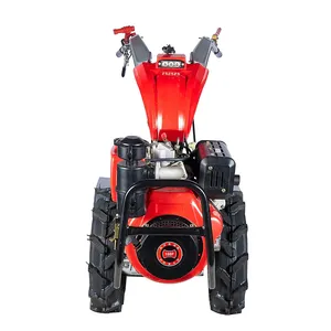 Factory Direct Agricultural Hand Tractors 15hp Mini High Quality 2 Wheels Walking Tractor counterclockwise rotate