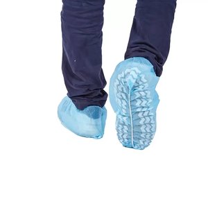 Couvre-chaussures d'hôpital étanches à l'eau en gros Couvre-chaussures jetables bleu pp non tissé médical anti-poussière - Product Image 4