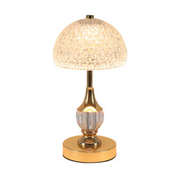 Nouvelle lampe de chevet vintage de style européen, luxueuse, petite, avec commande tactile, lumière ambiante à intensité variable, veilleuse, batterie incluse