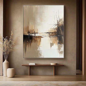 Toile neutre en <span class=keywords><strong>acrylique</strong></span> dessiné à la main <span class=keywords><strong>peinture</strong></span> abstraite murale pour le salon - Product Image 2