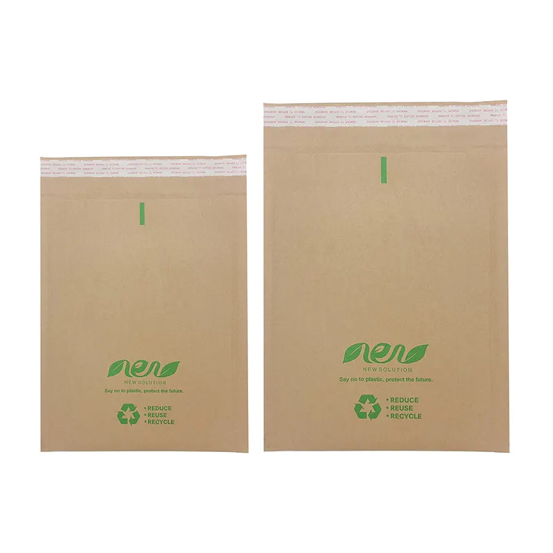 사용자 정의 로고 크래프트 벌집 우편물 100% 생분해성 종이 버블 봉투 우편물 패딩 문서 CD에 대한 배송