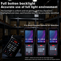 PDA portable industriel Android 14 à échange à chaud, NFC, 64 Go, 4 pouces, 4G, lecteur de codes-barres 1D 2D QR, collecteur de données d'inventaire pour entrepôt
