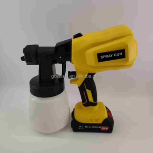 Pistolet de pulvérisation électrique <span class=keywords><strong>sans</strong></span> <span class=keywords><strong>fil</strong></span> HVLP 21V à batterie lithium, 3000psi 400W, professionnel, détachable, pour bricolage, avec gobelet de 800ml - Product Image 4
