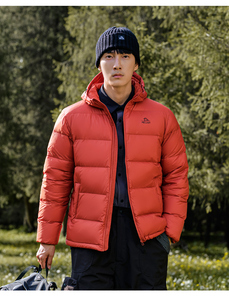 Pelliot 800 Fill Power Goose Puffer <strong>Jacket</strong> <strong>Plus</strong> <strong>Size</strong> Hood Print <strong>Light</strong> <strong>Weight</strong> Breathable Winter Men 2023FW ODM/OEM Reversible - Product Image 3