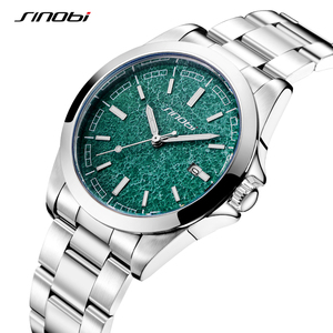 Montre à quartz pour <span class=keywords><strong>homme</strong></span>, boîtier de 40 mm, fenêtre de date, bracelet en acier inoxydable, lumineuse, étanche, montre-bracelet pour <span class=keywords><strong>homme</strong></span> - Product Image 1