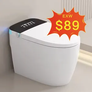 Chaozhou Auto sensore sanitario intelligente un pezzo bianco lavabile in ceramica Inodoro Smart wc per l'acquisto di Hotel