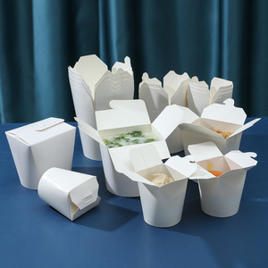 Scatola in Carta Kraft Monouso per Alimenti Cinesi, per Noodles, con Logo Personalizzato, Goffratura, Rivestimento UV, Laminazione Lucida o Opaca - Product Image 2