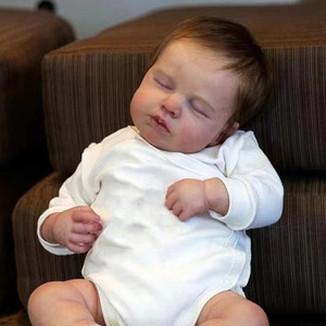 Poupées de réincarnation magnifiques de 20 pouces, qui peuvent changer de vêtements, et poupées souples simulées pour bébés de réincarnation, vente en gros - Product Image 3
