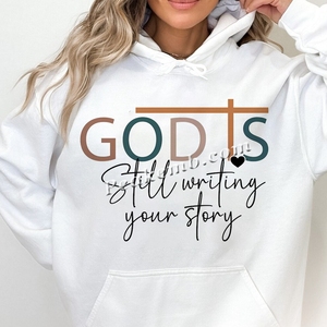 Custom God sta <span class=keywords><strong>ancora</strong></span> scrivendo la tua storia stampata t-shirt trasferimento termico DTF in vinile materiale per animali domestici lavabile Hotfix Technics pronto per la spedizione - Product Image 4